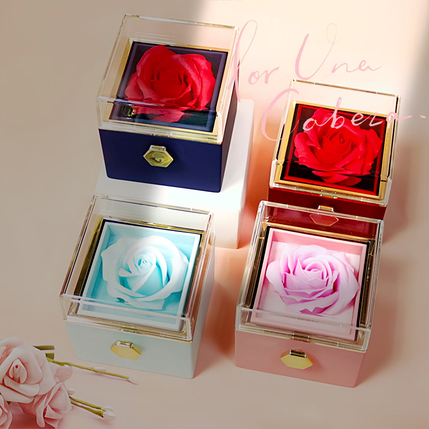 Rotating Soap Flower Rose Gift BoxHNGoods