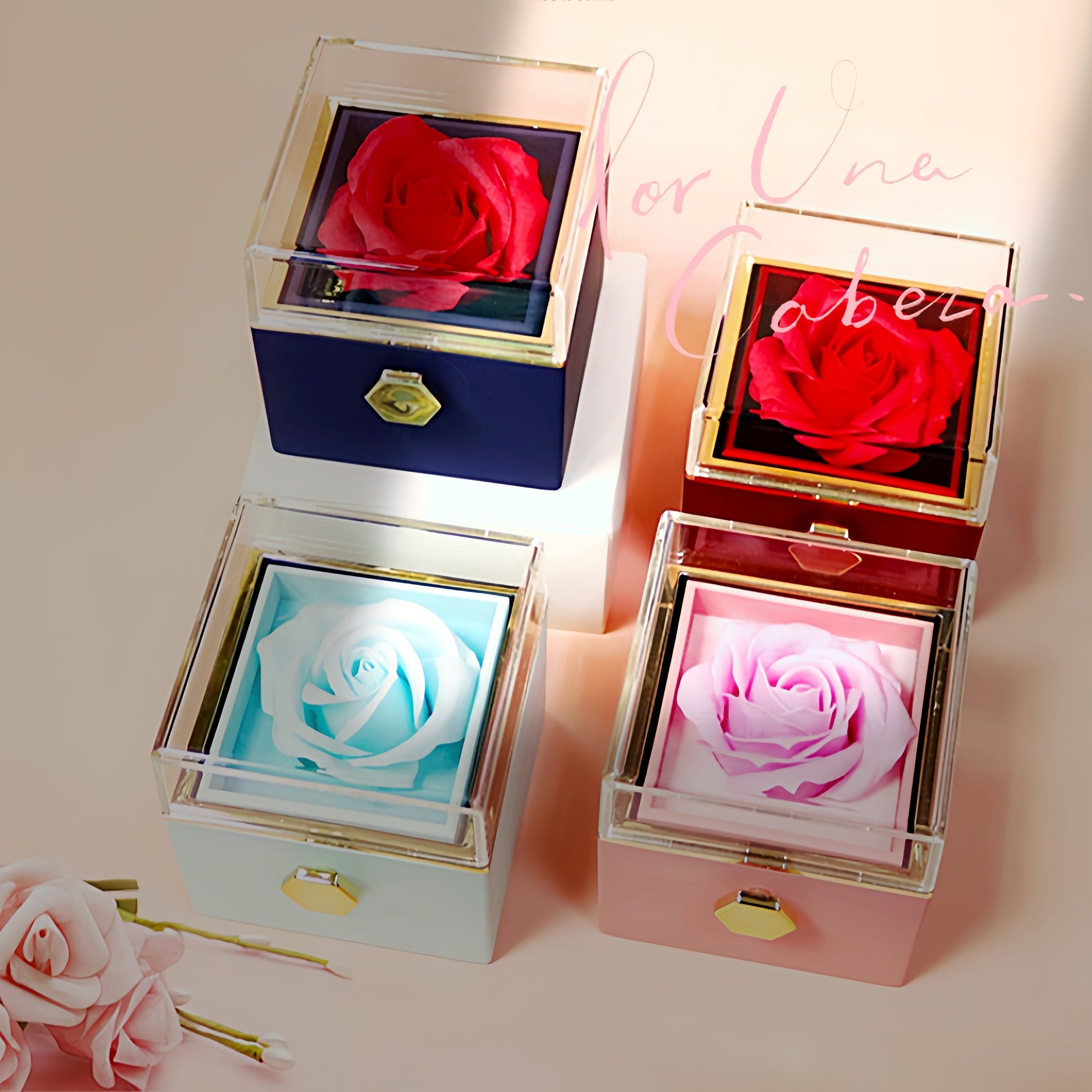 Rotating Soap Flower Rose Gift BoxHNGoods