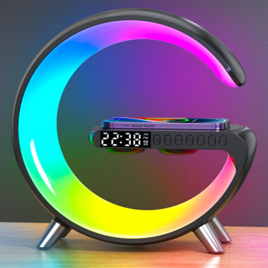 G Shaped LED Lamp with Bluetooth Speake & Wireless Charger - HNGoods