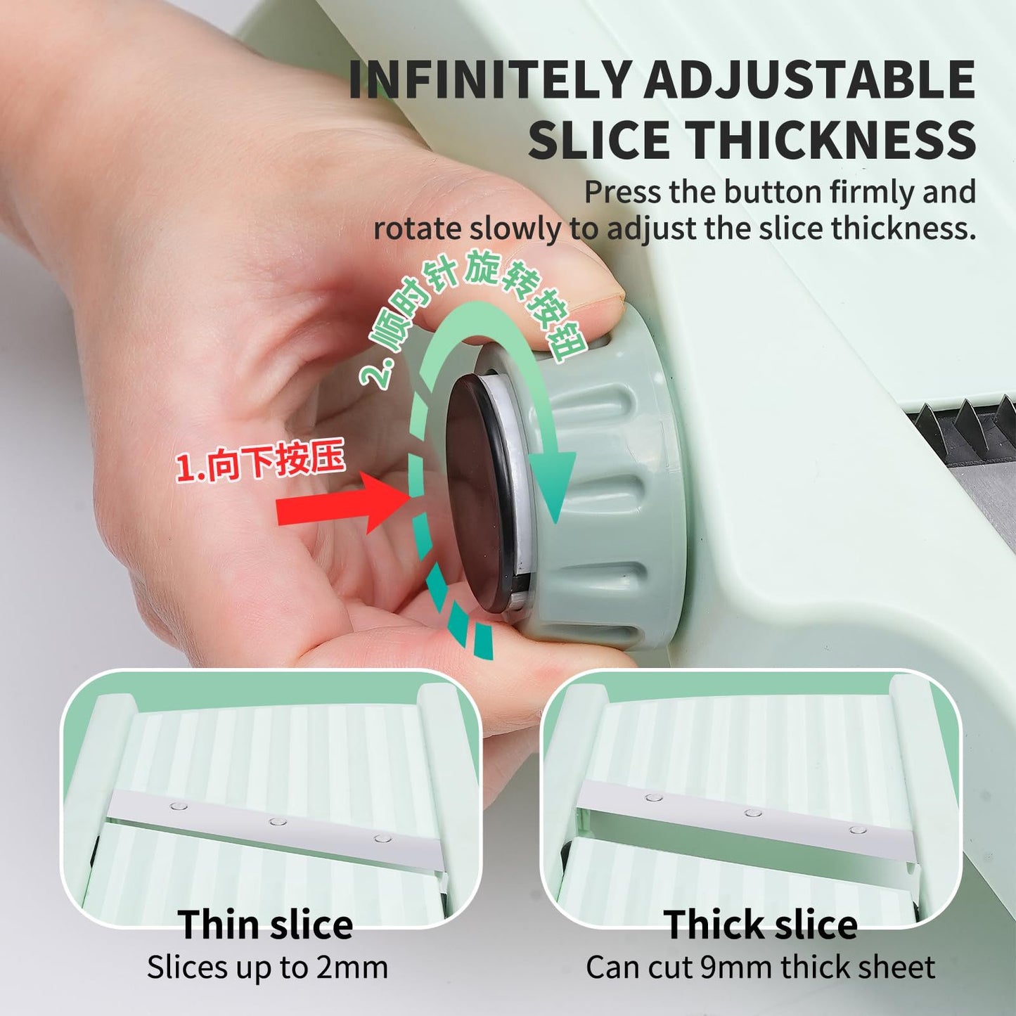 Vegetable Cutting - Slicer/Shredder/Multifunctional Slicer Grater With Handle
