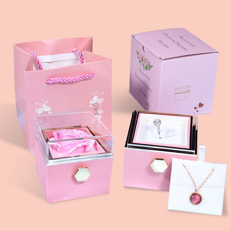 Rotating Soap Flower Rose Gift BoxHNGoods