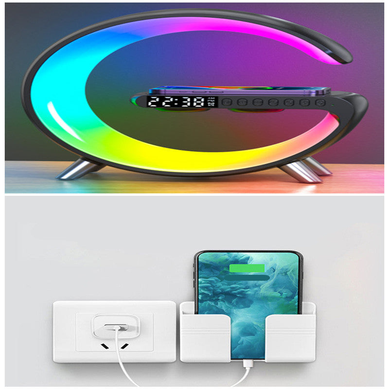 G Shaped LED Lamp with Bluetooth Speake & Wireless Charger - HNGoods