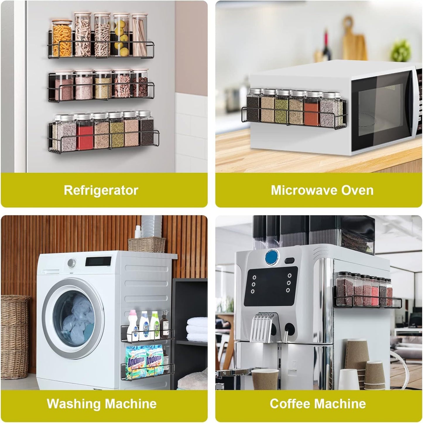 Magnetic Spice Rack - 4 Pack - HNGoods