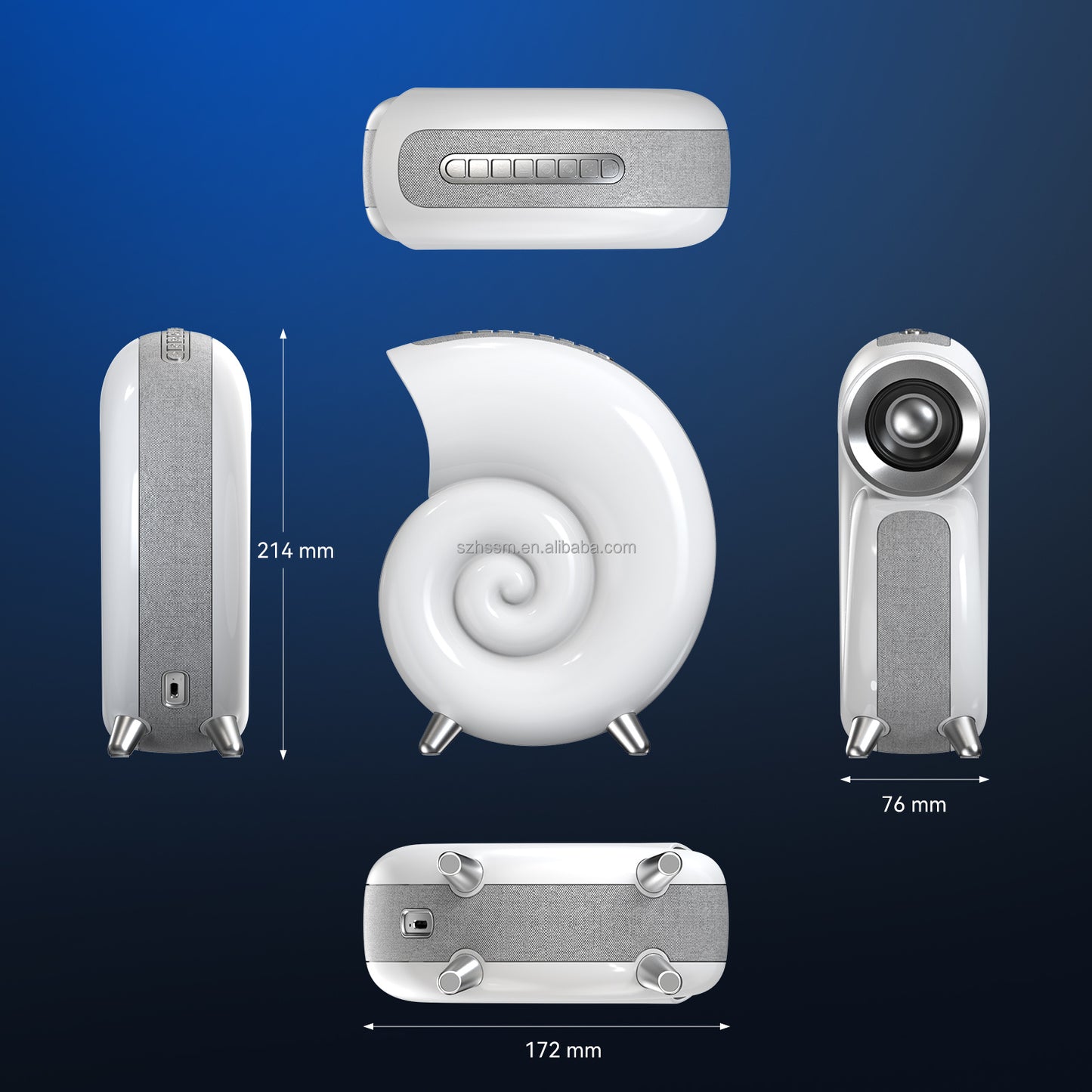 Conch Smart Light - Bluetooth Speaker &  Alarm Clock - HNGoods