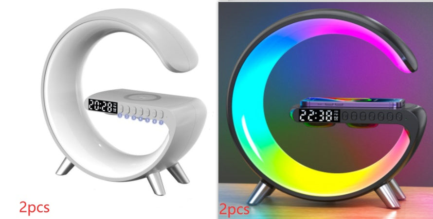 G Shaped LED Lamp with Bluetooth Speake & Wireless Charger - HNGoods