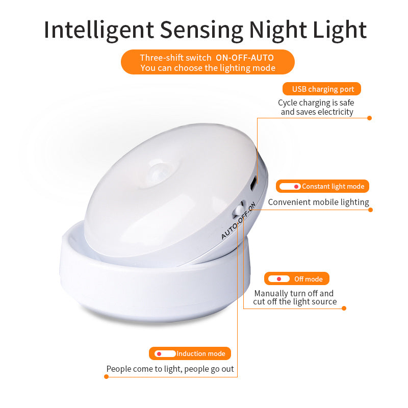 rotating human body sensor light