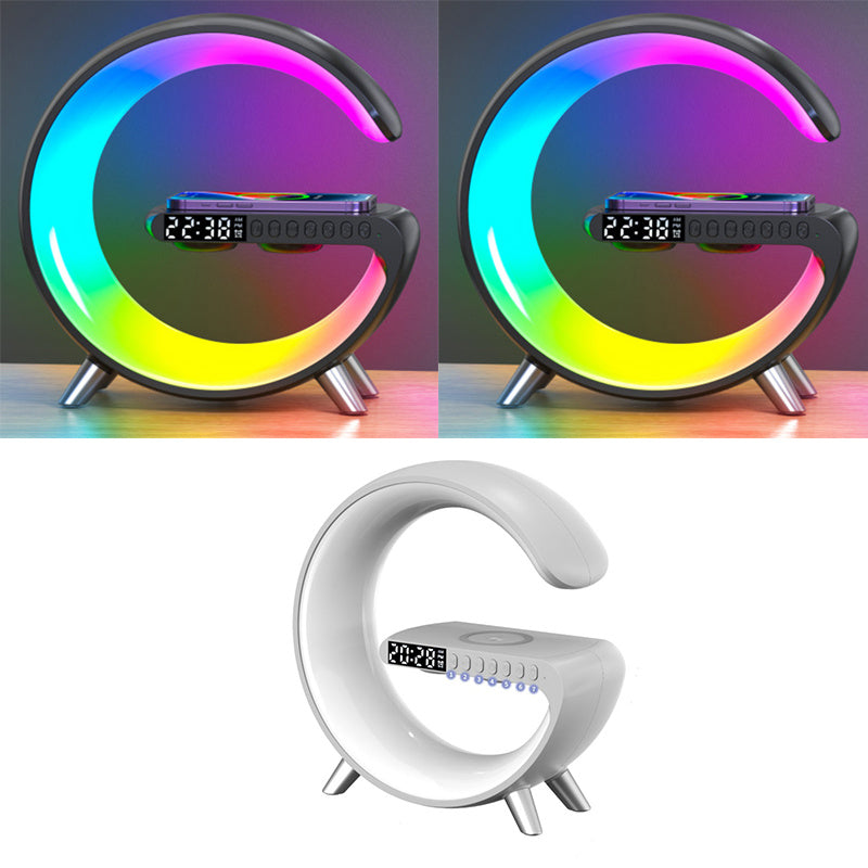 G Shaped LED Lamp with Bluetooth Speake & Wireless Charger - HNGoods
