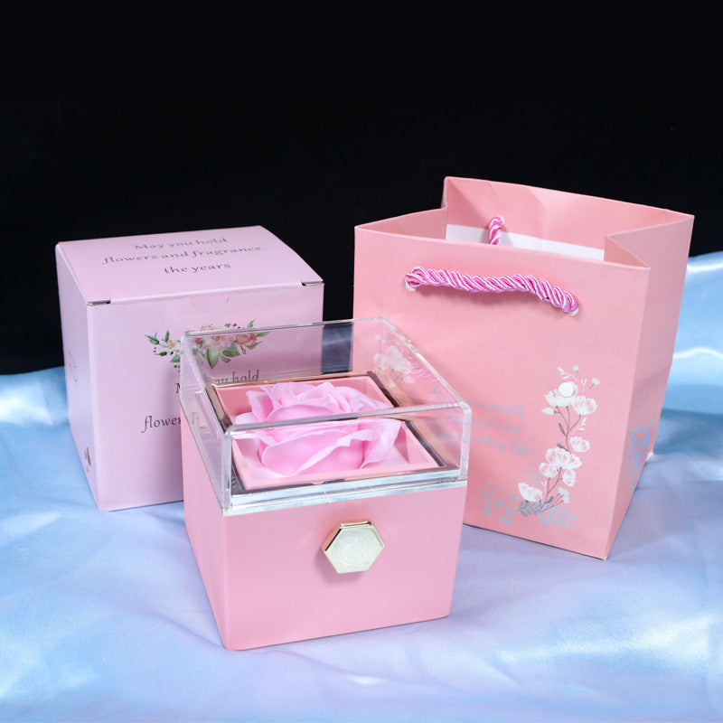 Rotating Soap Flower Rose Gift BoxHNGoods
