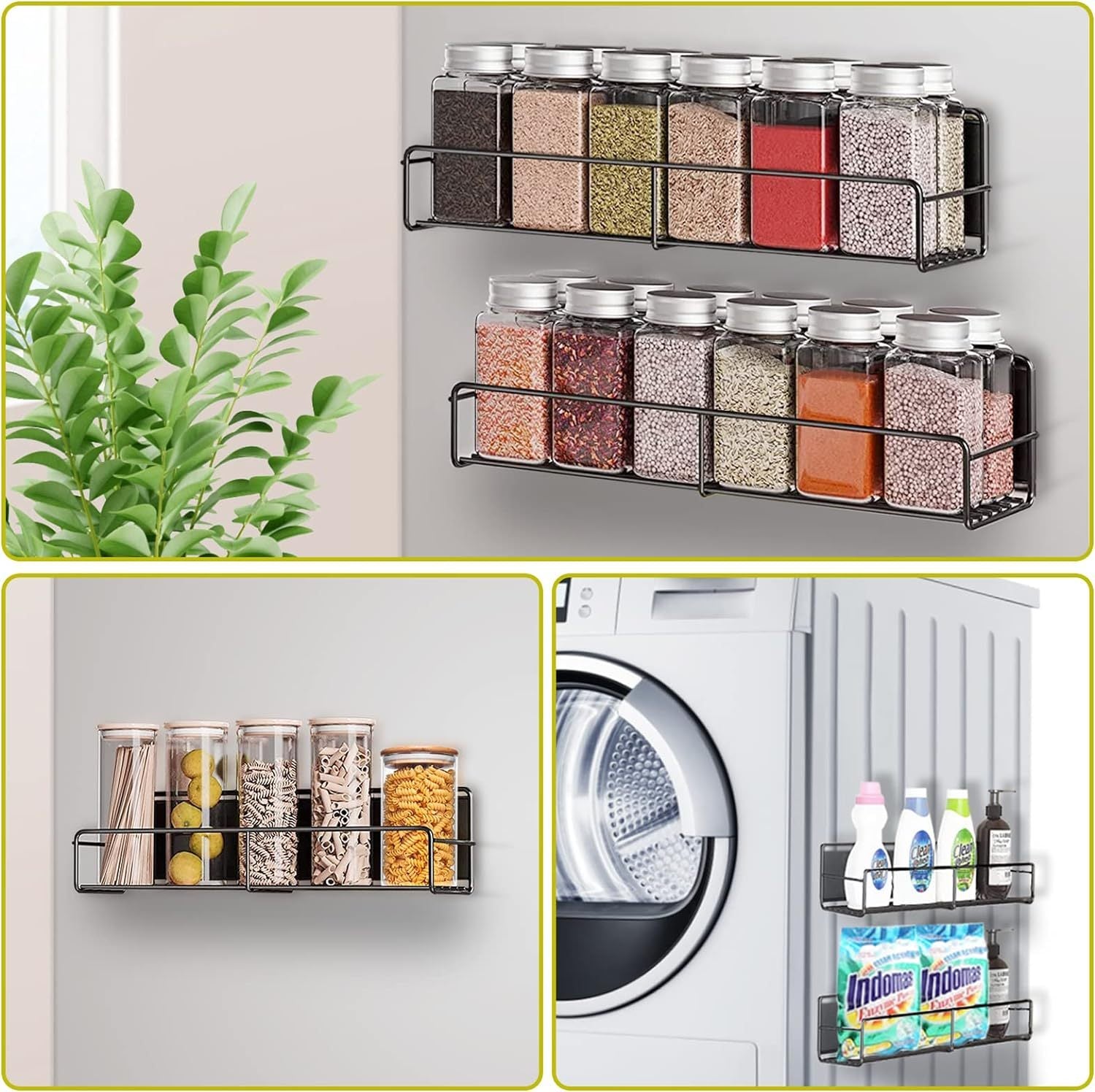 Magnetic Spice Rack - 4 Pack - HNGoods