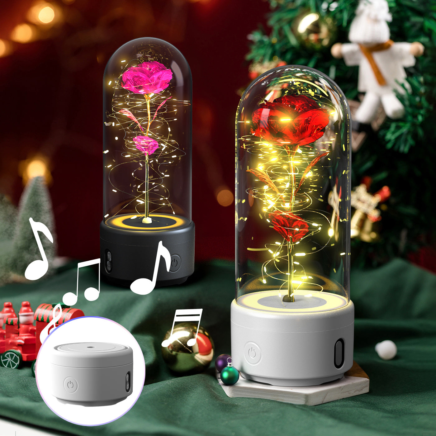 Rose Flowers LED Light And Bluetooth - 2 in 1 - HNGoods