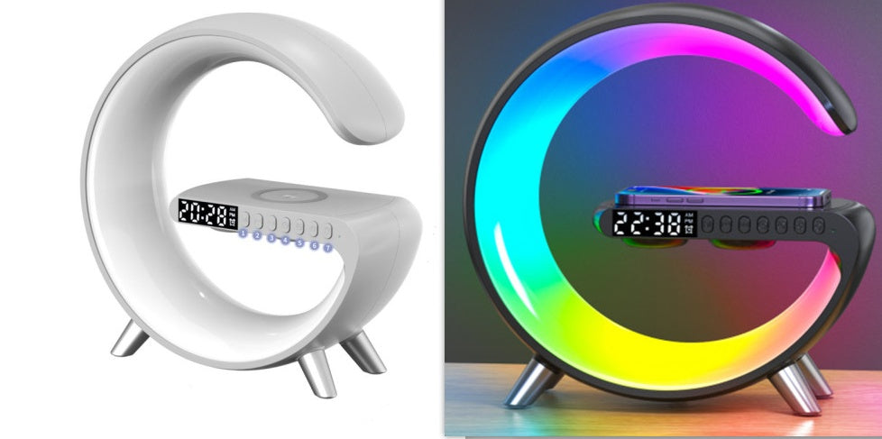 G Shaped LED Lamp with Bluetooth Speake & Wireless Charger - HNGoods