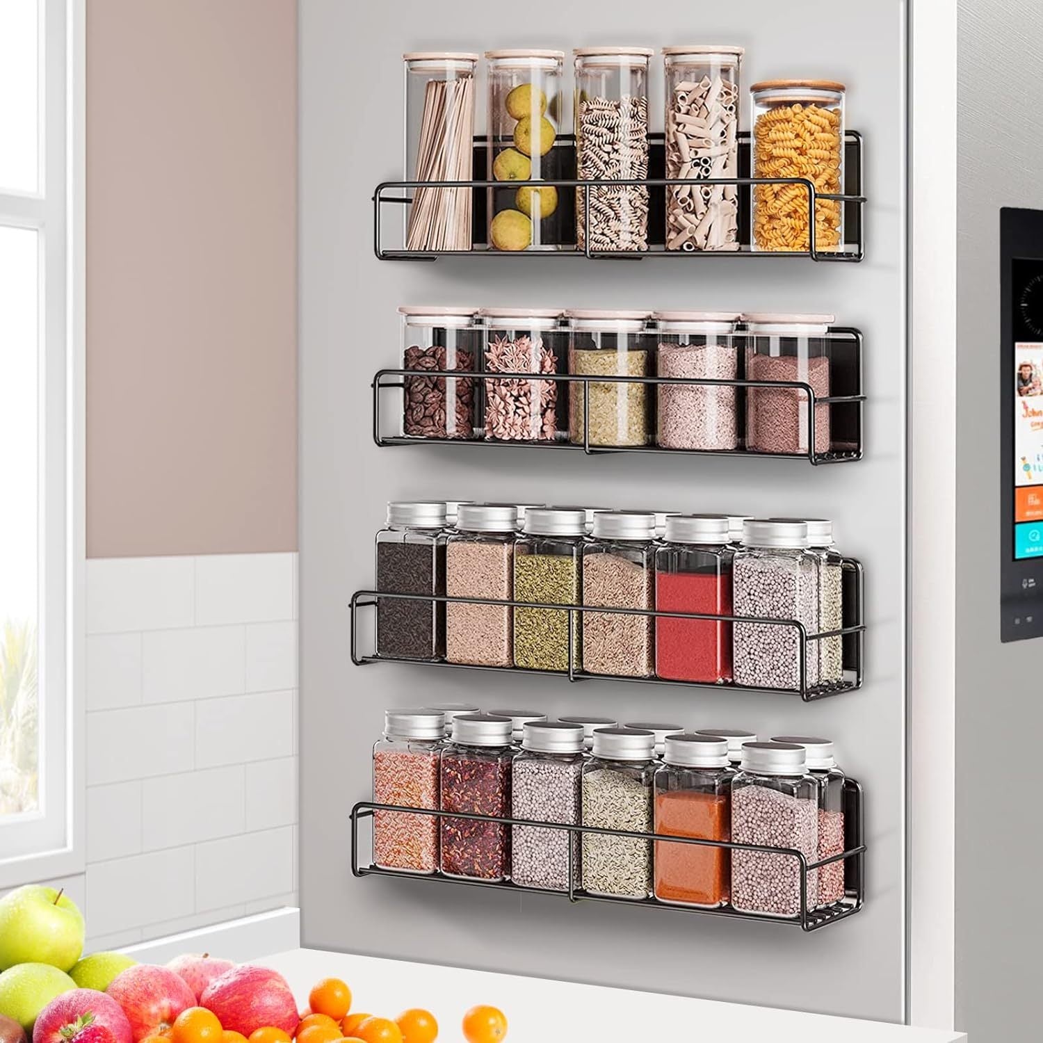 Magnetic Spice Rack - 4 Pack - HNGoods